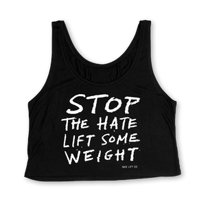 Stop the Hate, Lift Some Weight - Women's Boxy Tank